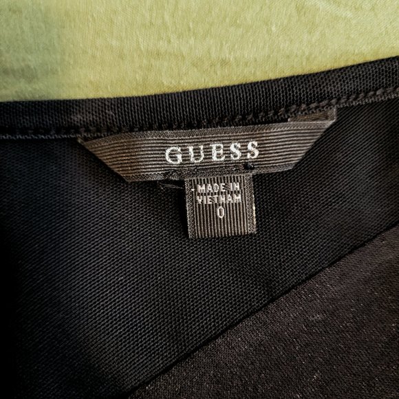 Guess Black Velvet Peplum dress - Picture 3 of 7